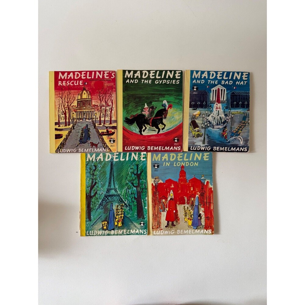 Lot Madeline Picture Puffin Books Ludwig Bemelmans London Rescue Gypsies Bad Hat